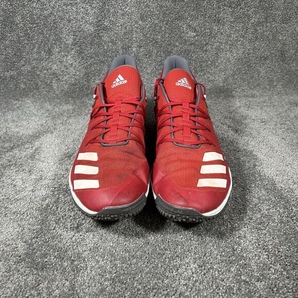 Adidas Speed Trainer 4 G27680 Men’s Size 17 Red White Baseball Turf Shoes Used main image 5